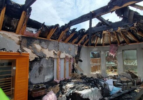 Extensive fire damage to residential structure and building, smoke and soot damage, Rockwall National Public Adjusters.